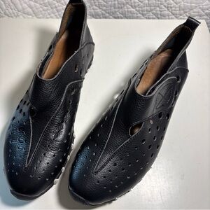 LITFOOT LF9010 Comfy Women's Black Leather Shoes 38/7.5